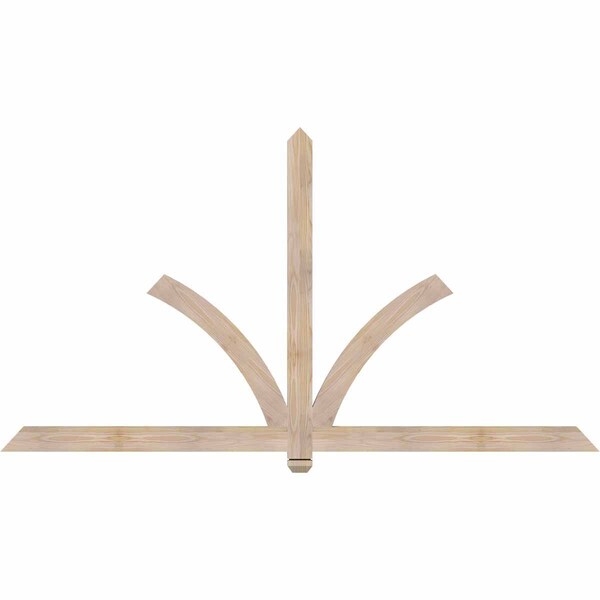 Ekena Millwork Redmond Smooth Timber Gable Bracket, Douglas Fir, 84"W x 45"H x 1 1/2"D x 3 1/2"F, 13/12 Pitch GBW084X45X0204RED00SDF - main
